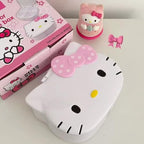 FUAN Kitty jewelry Box Cute Jewelry Anime Kitty Portable Travel Jewelry Case Cartoon Kawaii Jewelry Box For Women Jewelry Charms Kids Jewelry Box Anime Cat Jewelry Case With Mirror