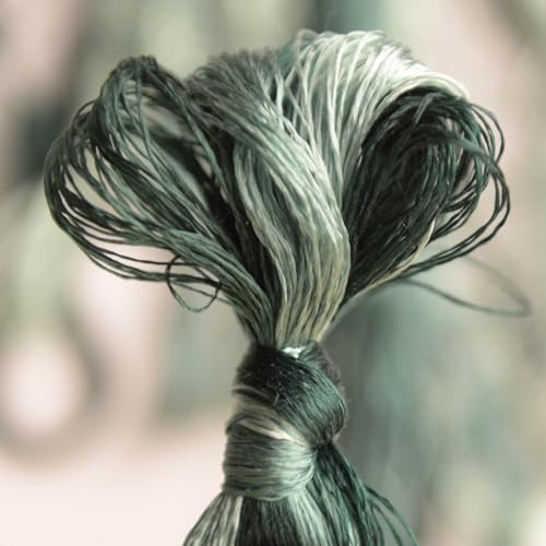 100% Nature Mulberry Handmade Embroidery Silk Thread Woven Jewelry Accessory Artificial Flowers Cross Stitch Floss DIY Sewing Kits 7 Gradient Colors 22m Each (47) - color: 47