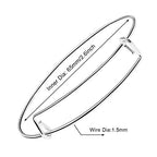 UPINS 60Pcs Expandable Blank Bangle Bracelets Adjustable Wire Bracelets for DIY Jewelry Making, Silver - color: Silver
