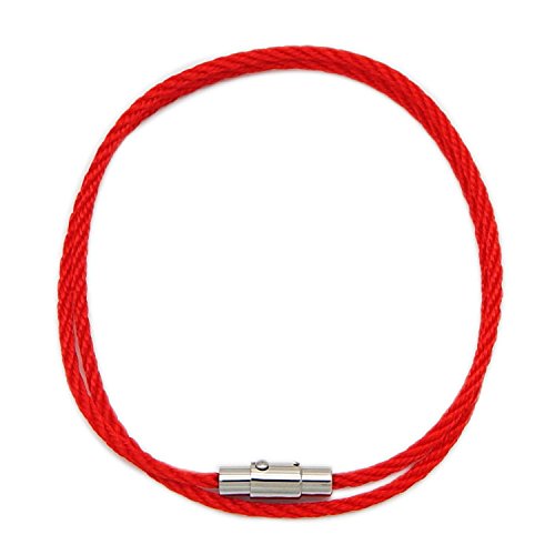 20PCS Cord End Caps for Jewelry Making, Magnetic Clasps for Leather with Locking Leather Rope Necklace/Bracelet Buckle(Silver 6mm)