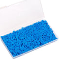 2000Pcs White Clay Beads Polymer Clay Spacer Beads Flat Beads 6mm Round Heishi Vinyl Beads for DIY Craft Gift Adults Bracelets Necklace Jewelry Making Earring Accessories (Blue) - color: Blue
