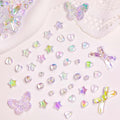 Juexica 500 Pcs ABS Imitation Pearl Beads Star Heart Bowknot Circle Flower White Aesthetic Beads for Jewelry Making Bracelets Necklaces Earrings Key Chains Accessories DIY Crafts(Bright Style) - color: Bright Style