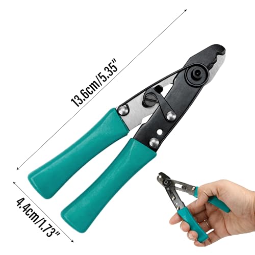 Capillary Tube Cutter - Wire Cutting Pliers Tool for HVAC Air Conditioning and Refrigeration Repairs & Maintenance, Metal Green Snap Clamp On Scissors, Ergonomically Hand Designed Forcep for Copper