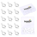 BEADIA Silver Plated Spring Clasps Non Tarnish 6mm 20pcs for Jewelry Making Findings - color: Spring Clasps Silver, size: 6mm