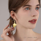 Julie Wang 90PCS Alloy Ocean Pendants Antique Silver Gold Tone Mermaid Tail Seahorses Shell Starfish Mixed Sea Charms for Necklace, Bracelet Summer Beach Jewelry Nautical Themed Craft Supplies - color: Gold Tone