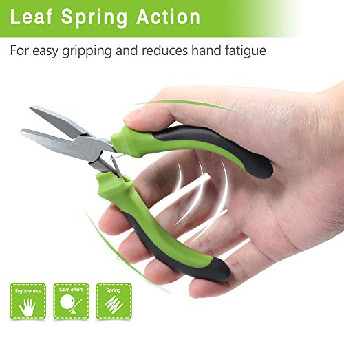 SPEEDWOX Mini Flat Nose Pliers - 5 Inch Fine Pliers for Jewellery Making, Beading, Jewelry Repair & Crafts - style: Flat Nose Pliers