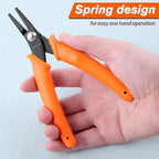 5.5 Inch Thin Flat Nose Pliers With Smooth Jaw - Precision Jewelry and Craft Making Tool for Wire Straightening - Duck Billed, Chain Nose, Micro Pliers - style: Pliers with Smooth Jaw