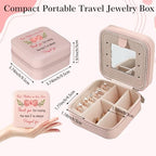 Mother in Law Gifts from Daughter-in-Law Christmas Valentines Mothers Day Birthday Gifts for Mothers in Law Future Mother-in-Law Wedding Gift Pink Portable Travel Jewelry Box Jewelry Case - color: mother in law
