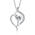 Forever Connected Mother & Son Necklace – Heart Pendant Gift for Mom, Sterling Silver Jewelry for Mother's Day or Birthday - style: Mom A