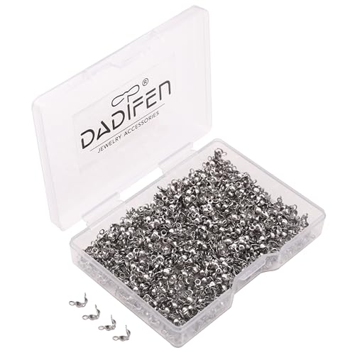 304 Stainless Steel End Caps 2.5x5mm 600pcs Knot Covers for Jewelry DIY Making and Repairing - color: End Caps, size: 2.5x5mm