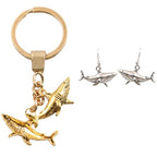 30PCS 18 * 30mm 2.2g Shark Charms Marine Animals Pendant Metal Alloy DIY Necklace Bracelet Earrings Marking DIY gifts for ladies and mothers