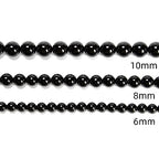65Pcs Black Onyx Agate 6mm Beads Natural Stone Round Gemstone Genuine Real Stone for DIY Bracelet Jewelry String Making - color: Black Onyx Agate, size: 6mm