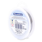 Beadalon 316L Stainless Steel Wrapping Wire, Round, 18 Gauge,Round, 56 feet, 1/4 Pound