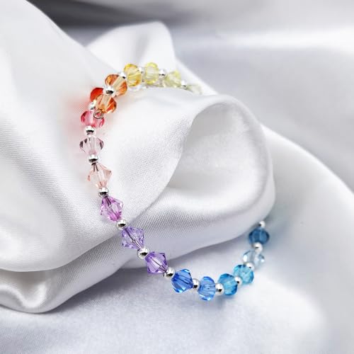 INSPIRELLE 2400 Pieces 6mm Bicone Beads 30 Colors Faceted Acrylic Beads Plastic Spacers Beads for Jewelry Making and Crafting - color: Bicone Beads (2400 pieces)