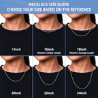 Jewlpire 18k Gold Plated 925 Sterling Silver Chain Necklace for Women, 1.3mm Thin & Dainty & Sturdy Cable Chain Necklace Women's Chain Necklaces 14/16/17/18/20/22/24 Inch - color: 925 Sterling Silver, size: 16 Inch