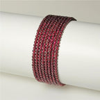 MJDCB 225pcs Natural Small Stone Beads 3mm Red Garnet Round Smooth Loose Gemstone Bead for Jewelry Making Bracelets Earrings Necklaces Accessories - color: Red Garnet