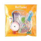 BeYumi Bunny Bracelet Craft Kit - 24Pcs Pack Christian Bunny and Cross Beads Bracelets with Jesus is Risen Gift Cards DIY Religious Faith Peeps Craft Kit Party School Classroom Fun Activities Kids - style: Easter Bunny