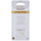 The Beadsmith Basic Elements Crimp Tubes & Corrugated Crimp Covers Designed to Secure The Ends of Jewelry Stringing Cables & Wires, Silver Color
