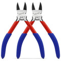 5" Small Wire Cutters - 2 Pack Side Cutter for Crafting Diagonal Cutting Pliers - Spring Loaded Wire Snips Dikes Clippers - Flush Cutters for Jewelry Making Artificial Flowers - size: 2 Pack
