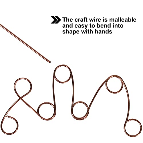 Tenn Well 12 Gauge Aluminum Wire, 100 Feet 2mm Bendable Craft Wire for Bonsai Training, Floral Making, Sculpting, Armature, Jewelry Making (Bronze) - color: Bronze