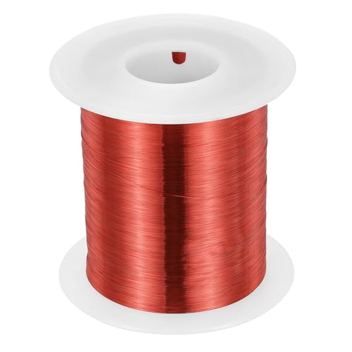 MECCANIXITY 38 AWG Magnet Wire, 38 Gauge Enameled Copper Wire, 1 Lb Magnetic Coil Wire for Transformer, Motor, Electric, 155C(311F) - size: 38 AWG