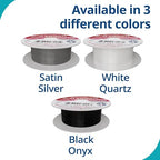 Soft Flex Kink Resistant Beading Wire - Very Fine 0.10 Diameter - Jewelry Making Bead Wire - 10 Ft - style: Satin Silver