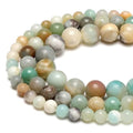 4mm Round Amazonite Stone Beads for Jewelry Making Natural Gemstone Semi Precious Strand 15 Inch(90-95pcs/Strand) - color: Amazonite Stone, size: 4mm