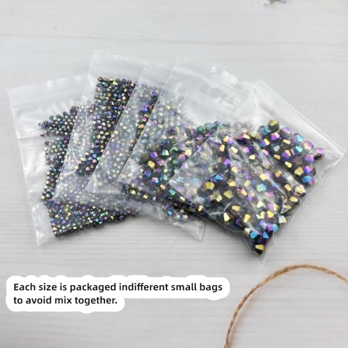 1310pcs Bicone Crystal Glass Beads 2mm 3mm 4mm 6mm 8mm Faceted Crystal Spacer Beads for Bracelets Necklace Pendants Earrings DIY Jewelry Craft Making(Rainbow) - color: Rainbow