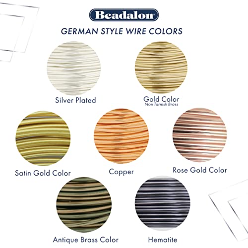 Beadalon German Style Wrapping Wire, Round, Copper, 26 Gauge, 20 m / 65.6 ft - color: Copper, size: 26 Gauge / 65.6 Ft