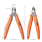 KATA 5-Pack Micro Wire Cutters, Precision Electronics Flush Cutter and Side Cutting pliers, Clean Cut for Model, Jewelry, Model Kits - color: 5 Pack