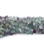 HAAMIIQII 5-8mm Natural Fluorite Chips Beads Irregular Chip Stones Loose Gemstone Beads Energy Healing Beads for Jewelry Making Strand 30 Inch - color: Fluorite
