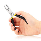 SPEEDWOX Chain Nose Pliers Long Nose Pliers 5 Inches Mini Wire Cutter for Hard to Reach Confined Areas Smooth Jaws Beading Work Hobby Jewelry Making Repairing Tools - size: Long Nose with Cutter