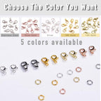 90PCs Fadeless Lobster Claw Clasps (10mm) & Jump Rings for Jewelry Making, Necklace Bracelet Findings & Supplies (Silver Plated) - color: Silver Plated