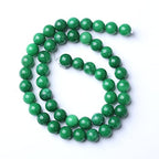 90pcs 4mm Natural Green Cloud Jades Beads Round Loose Gemstone Crystal Energy Healing Power Stone Beads for Jewelry Making DIY Bracelet (4mm, Green Cloud Jades) - color: Green Cloud Jades, size: 4mm
