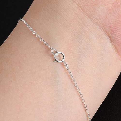 3 Pcs 925 Sterling Silver Necklace Extenders for Women Durable Strong Removable Necklace Bracelet Anklet Extension Jewelry Making Chains - color: 2 4 6 Inch, Silver