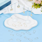 1 Box 120Pcs Kidney Wire Earring Hooks Kidney Teardrop Ear Wire Gold Dangle U Shaped Long Hoop Ear Wires with 33mm Stainless Steel Kidney Earring Hooks for Jewelry Making Supplies DIY Craft - color: Gold