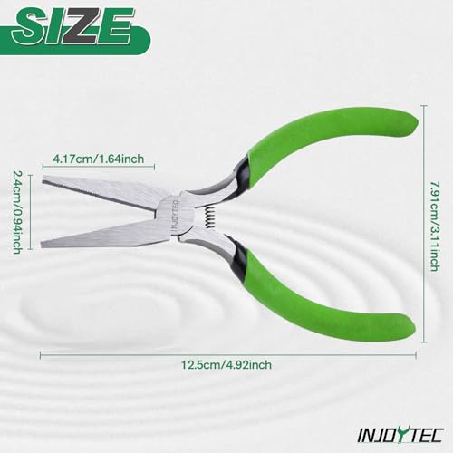 Flat Nose Pliers 5 Inches Mini Duck Bill Pliers Chain Nose Pliers Smooth Jaw Pliers Flat Nose Jewelry Pliers Precision Jewelry Making Hand Tools for Jewelry Making Wire Bending - style: Flat Nose Pliers
