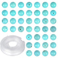 4mm 200pcs Natural Stone Round Beads Blue Turquoise Genuine Stone Beading Loose Gemstone DIY Charm Smooth Beads for Bracelets Necklaces Earrings Hole Size 1mm (Blue Turquoise 4mm) - color: Blue Turquoise, size: 4mm