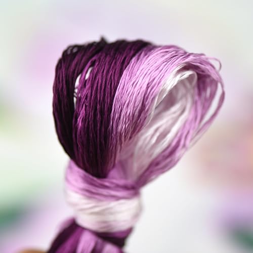 Mulberry Silk Floss Embroidery Thread Floss-Cross Stitch Threads China Silk Woven Jewelry Threads DIY Sewing Kits (101) - color: 101