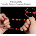 1mm Elastic String Cord,Sturdy Crystal Stretch String for Beading,Bracelets Jewelry Making,Necklaces,Fishing Rope and Crafts(328FT/Transparent White/L) - size: Large