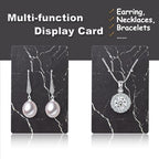 Earring Cards, Set Jewelry Making Supplies with 100 Pcs Earring Holder Cards 200 Pcs Earring Backs and 100 Jewelry Packaging for Earrings Necklace Jewelry Display, Bags 3.5x2.4 Inches (Marble Black) - color: Black Marble Pattern