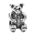 40pcs Cute Bear Symbol of Strength and Courage Large Hole Animal Loose Beads (4.5mm Hole) Antique Silver Metal Spacer for DIY Craft Jewelry Making MEC-A10 - size: Bear