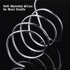TecUnite Aluminum Craft Wire for Sculpting Bendable Metal Beading Wire for DIY Jewelry Making (1 Roll,Silver,100 m x 3 mm) - size: 100 M X 3 Mm