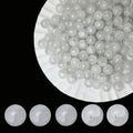 8mm Crackle Glass Beads for Jewelry Making, 700Pcs Round Crystal Beads for Bracelets, DIY Crafts (Lt Grey Crackle) - color: Lt Grey Crackle