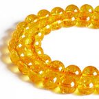 150pcs 6mm Citrine Beads Natural Gemstone Beads Round Loose Beads for Jewelry Making - color: Citrine, size: 6mm