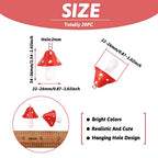 Craftdady Fruit Dangle Charms Pendants Cute Resin Food Pendants Apple Orange Pineapple Strawberry Pendants Lovely Vegetable Mushroom Charms for DIY Craft Earring Bracelet Necklace Jewelry Making - color: Red, Mushroom
