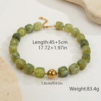 Chunky Acrylic Resin Beaded Necklace for Women Colorful Large Round Choker Adjustable Stack Acrylic Beads Necklace Resin Summer Party Jewelry - style: Olive Green