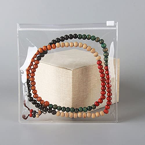 50PCS Storage Bags | Jewelry Bags Clear Plastic Transparent PVC With Zipper Closure, Jewelry Bag (5.11"*5.11") Small Plastic Bags For Jewelry (13 * 13cm 5.11 * 5.11 inch) - color: Clear - 5.11"×5.11"