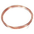 PATIKIL 32.8 Feet Solid Bare Copper Wire, 23 Gauge 99.9% Pure Copper Wire 0.6mm Soft Beading Wire Metal Plant Stem Ties for Jewelry Craft (10m) - size: 0.6mmx10m