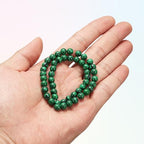 HARFINGTON 50pcs Natural Stone Beads 6mm Malachite Round Gemstone Stone Loose Beading Real Genuine Smooth Balls Bead for Jewelry Making Bracelets Necklace Earrings DIY - color: Malachite, size: 6mm